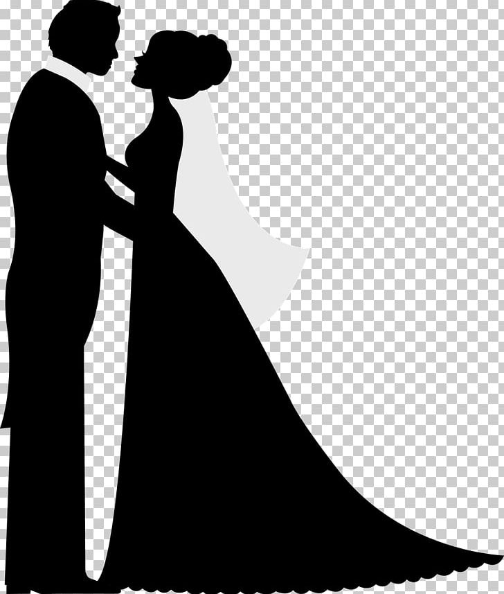 Silhouette Wedding Invitation Bridegroom PNG, Clipart, Animals, Black And White, Boyfriend, Bride, Bridegroom Free PNG Download