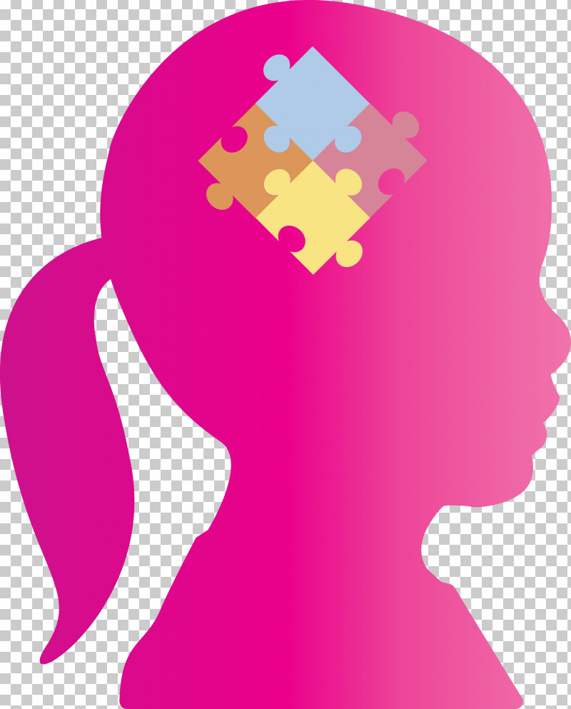 World Autism Awareness Day Autism Awareness PNG, Clipart, Autism Awareness, Pink, Silhouette, World Autism Awareness Day Free PNG Download