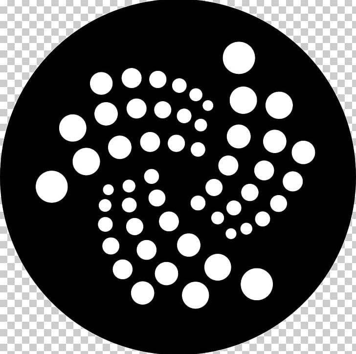 IOTA Cryptocurrency Logo Internet Of Things Tether PNG, Clipart, Alpes, Bitcoin, Black, Black And White, Blockchain Free PNG Download