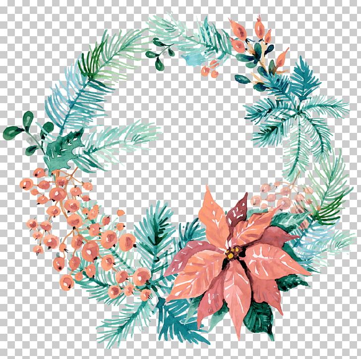 Wreath Wedding Invitation Christmas Ornament Watercolor Painting PNG, Clipart, Advent, Advent Wreath, Branch, Christmas, Christmas Decoration Free PNG Download