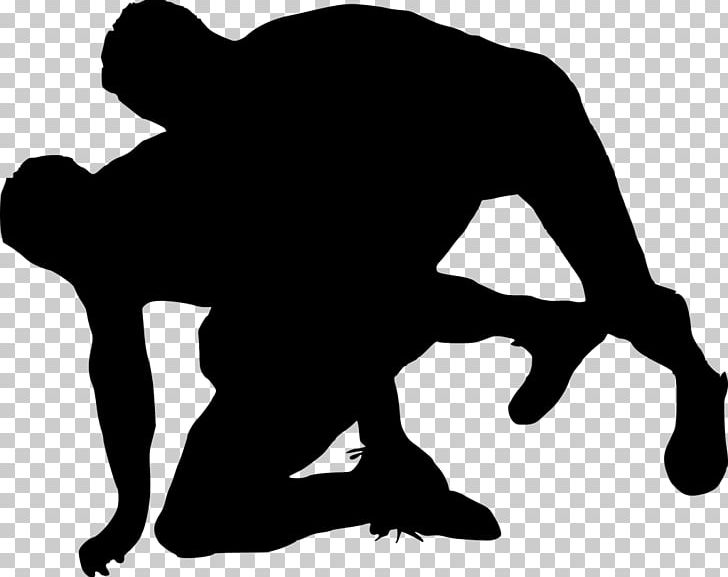 Sport Wrestling Silhouette PNG, Clipart, Black, Black And White, Bowling, Computer Icons, Human Behavior Free PNG Download
