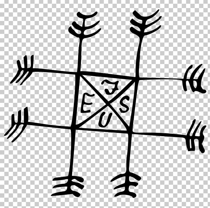 Strandagaldur Icelandic Magical Staves Sigil Court PNG, Clipart, Angle, Area, Black, Black And White, Branch Free PNG Download