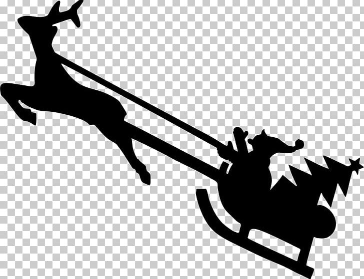 Reindeer Rudolph Silhouette PNG, Clipart, Art, Black And White, Cartoon, Christmas, Drawing Free PNG Download