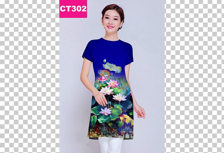 Áo Dài T-shirt Dress Sleeve Skirt PNG, Clipart, Clothing, Day Dress, Dress, Electric Blue, Fashion Free PNG Download