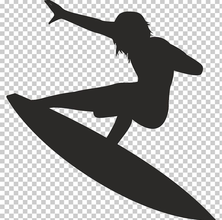 Silhouette Surfing Surfboard PNG, Clipart, Animals, Arm, Black And White, Drawing, Encapsulated Postscript Free PNG Download