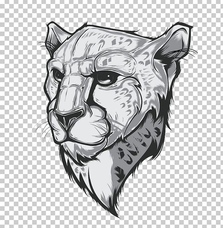 Cheetah T-shirt Drawing Behance Illustration PNG, Clipart, Animal, Animals, Big Cats, Black White, Carnivoran Free PNG Download