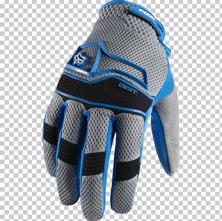 Lacrosse Glove Digit Cycling Glove Fox Racing PNG, Clipart, Bicycle, Blue, Digit, Electric Blue, Fox Free PNG Download