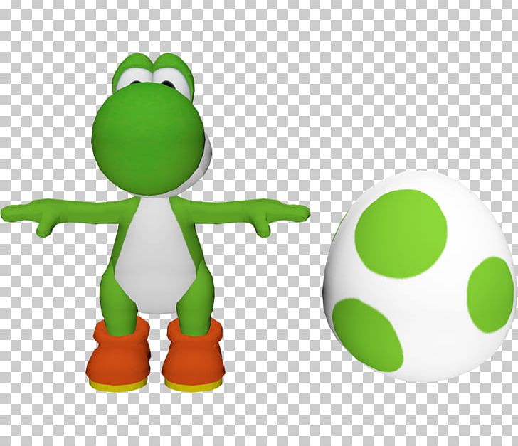 Mario & Yoshi Super Smash Bros. For Nintendo 3DS And Wii U Super Mario 64 Luigi PNG, Clipart, Amphibian, Cartoon, Frog, Grass, Green Free PNG Download
