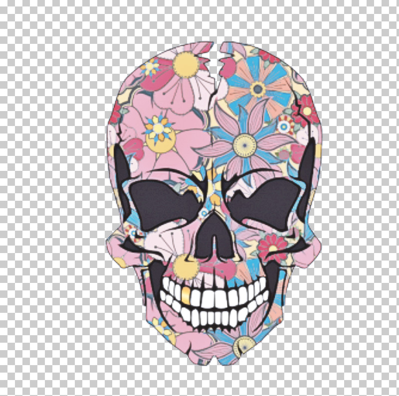 Skull Bone Head Pink Pattern PNG, Clipart, Bone, Head, Pink, Skull Free PNG Download