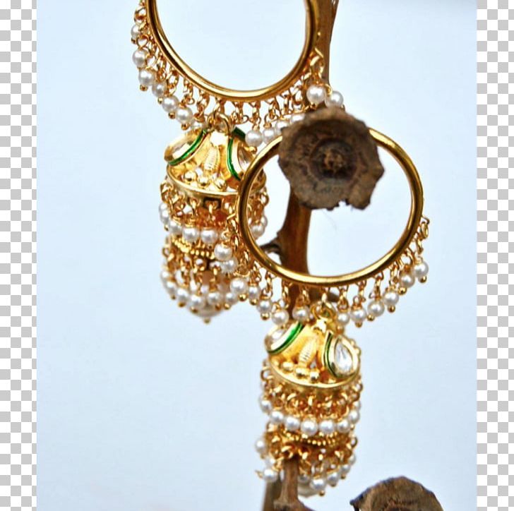 Earring Necklace Kundan Gold Pearl PNG, Clipart, Body Jewellery, Body Jewelry, Brass, Chain, Clothing Free PNG Download
