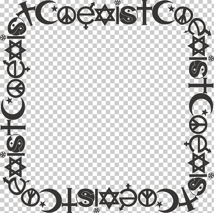 Frames PNG, Clipart, Area, Black, Black And White, Circle, Coexist Free PNG Download
