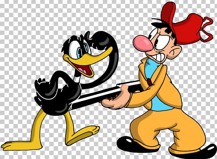 Daffy Duck Looney Tunes Waterfowl Hunting Duck Curve PNG, Clipart, Animals, Art, Beak, Bird, Cartoon Free PNG Download
