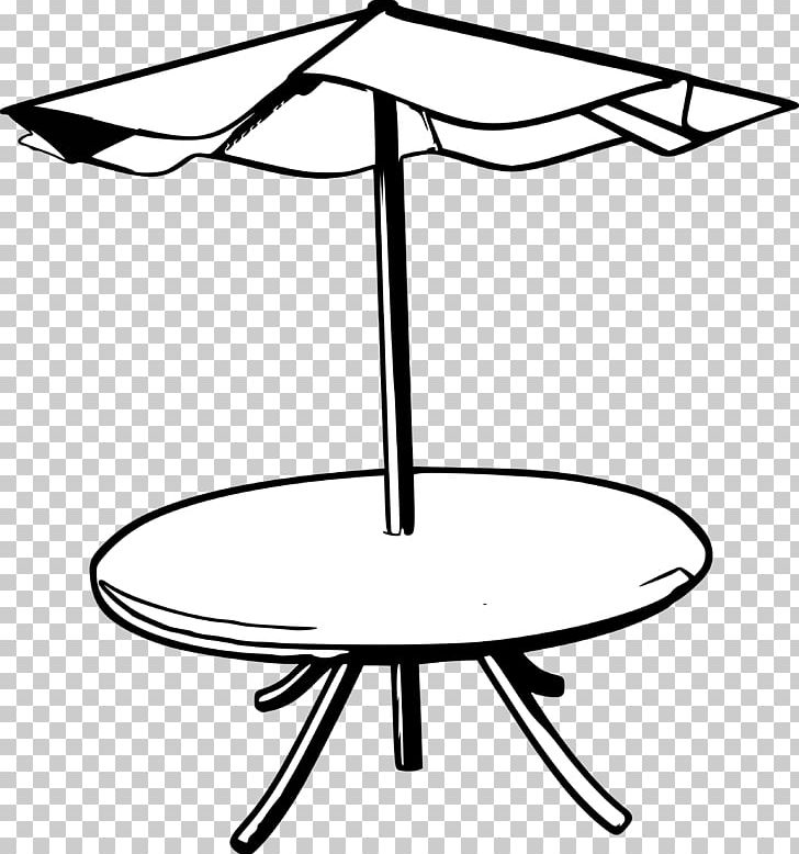 Table Umbrella Garden Furniture PNG, Clipart, Angle, Area, Artwork, Black And White, Chair Free PNG Download
