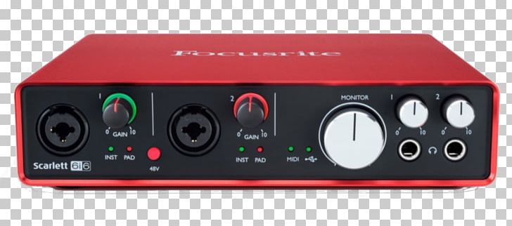 Focusrite Professional Audio MIDI Sound PNG, Clipart, Audio Equipment, Digital Audio Workstation, Electronic Device, Electronics, Microphone Preamplifier Free PNG Download