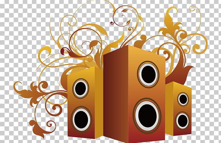 Loudspeaker Adobe Illustrator PNG, Clipart, Audio Speakers, Brand, Electronics, Encapsulated Postscript, Flower Pattern Free PNG Download