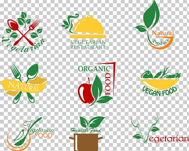 Organic Food Vegetarian Cuisine Logo PNG, Clipart, Artwork, Brand, Cartoon, Clip Art, Dining Free PNG Download