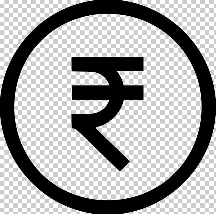 Indian Rupee Sign Banknote Computer Icons PNG, Clipart, Area, Bank, Banknote, Black And White, Brand Free PNG Download