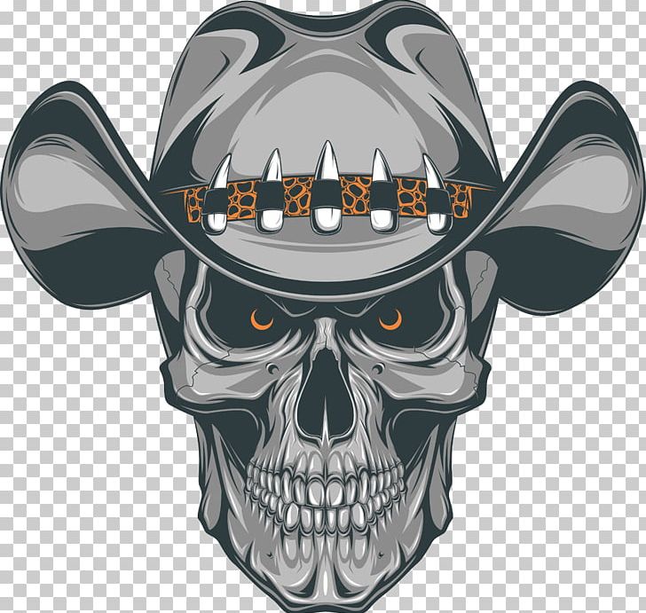 Old School (tattoo) Skull Cowboy PNG, Clipart, Animals, Bone, Cow, Cowboy, Cowboy Hat Free PNG Download