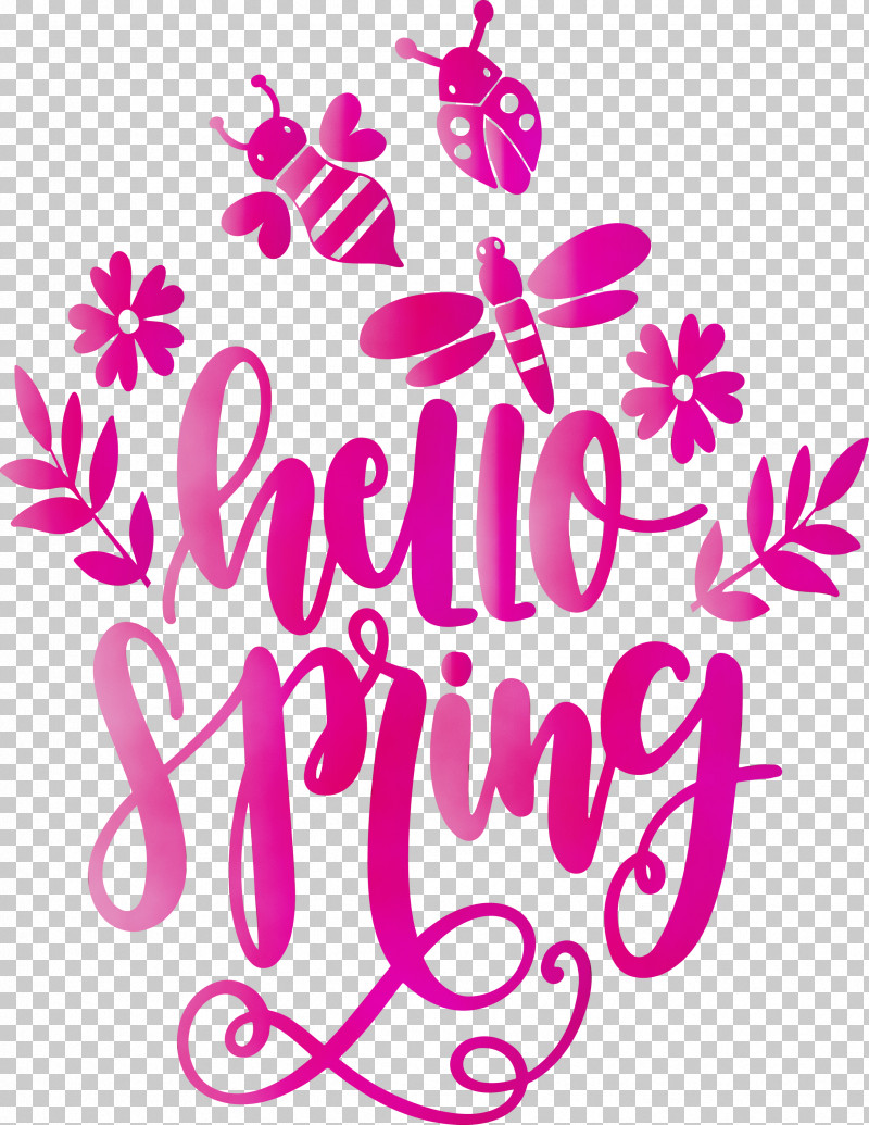 Pink Text Font Magenta PNG, Clipart, Hello Spring, Magenta, Paint, Pink, Spring Free PNG Download