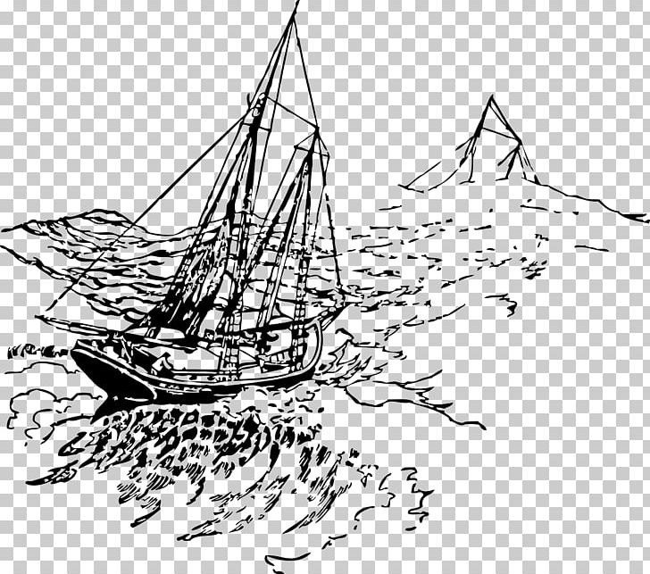 Sailing Ship PNG, Clipart, Artwork, Baltimore Clipper, Barque, Black And White, Boat Free PNG Download
