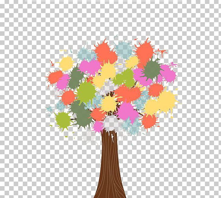 Tree Ink Illustration PNG, Clipart, Art, Cartoon, Christmas Tree, Color, Colorful Tree Free PNG Download