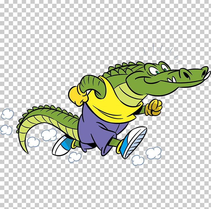 Alligator Running Crocodile Illustration PNG, Clipart, Amphibian, Animals, Art, Background Green, Balloon Cartoon Free PNG Download