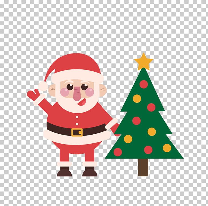 Santa Claus Christmas Tree Reindeer Gift PNG, Clipart, Christmas Decoration, Christmas Frame, Christmas Lights, Christmas Tree, Christmas Vector Free PNG Download