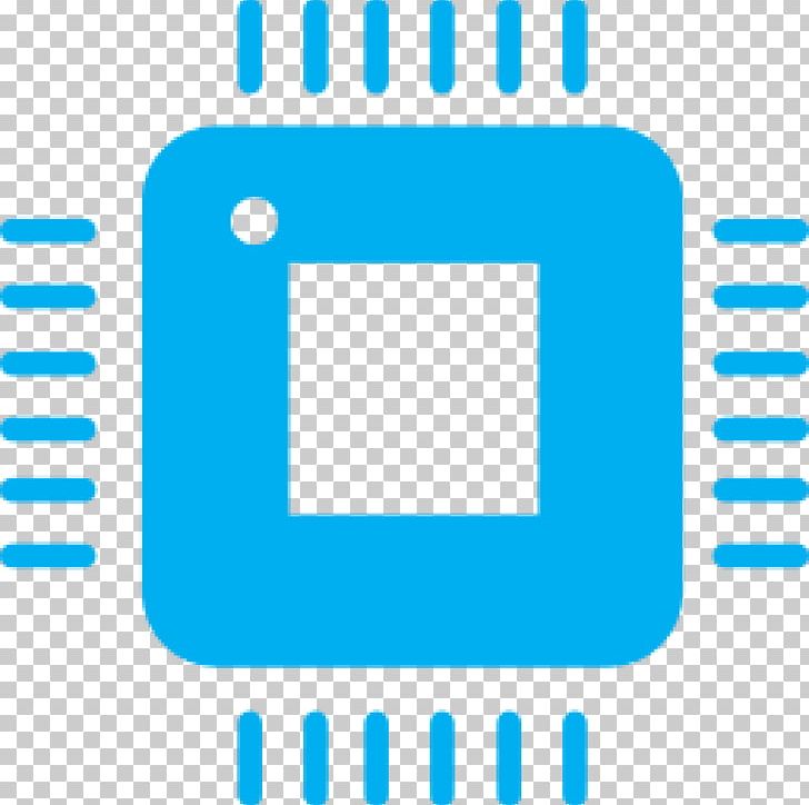 Microprocessor Central Processing Unit Computer Icons Integrated Circuits & Chips PNG, Clipart, Angle, Area, Blue, Brand, Central Processing Unit Free PNG Download
