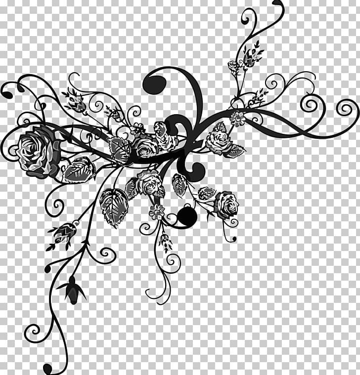 Flower Rose PNG, Clipart, Artwork, Black And White, Body Jewelry, Branch, Butterfly Free PNG Download