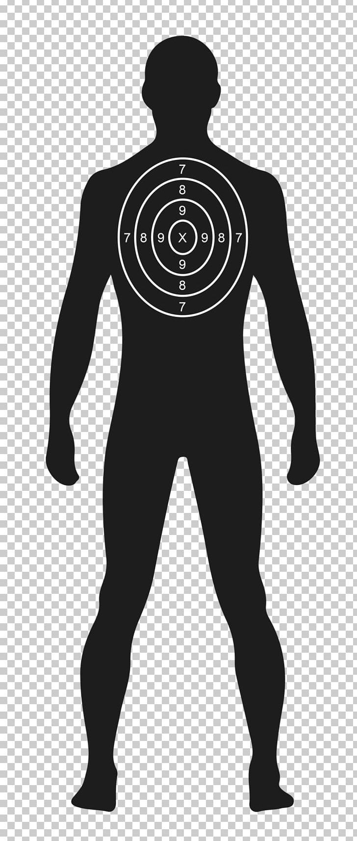 Shooting Target Human Target Practice Gun Homo Sapiens Character PNG, Clipart, Arm, Black, Black And White, Christopher Chance, Fictional Character Free PNG Download