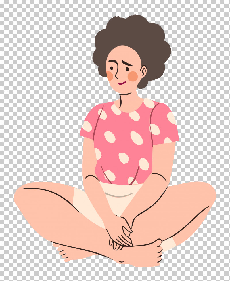 Sitting Lady Woman PNG, Clipart, Abdomen, Brown Hair, Cartoon, Lady, Sitting Free PNG Download
