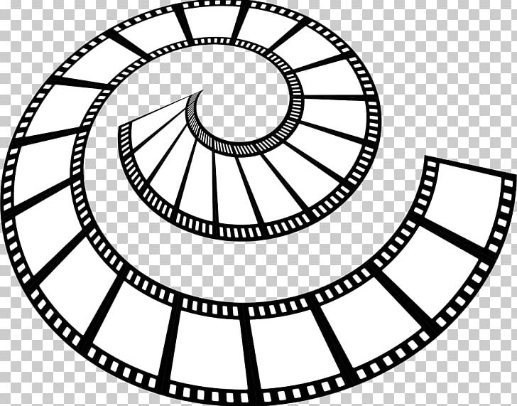Filmstrip Movie Projector PNG, Clipart, Angle, Area, Black And White, Cinema, Circle Free PNG Download