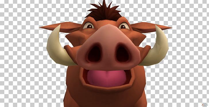 Kingdom Hearts II Pig Video Game Timon And Pumbaa PNG, Clipart, Animals, Art, Cartoon, Cattle, Cattle Like Mammal Free PNG Download