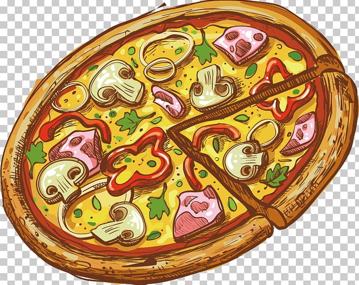 Pizza Italian Cuisine Salami Food PNG, Clipart, Basil, Cheese Pizza, Cheese Vector, Cuisine, Dish Free PNG Download