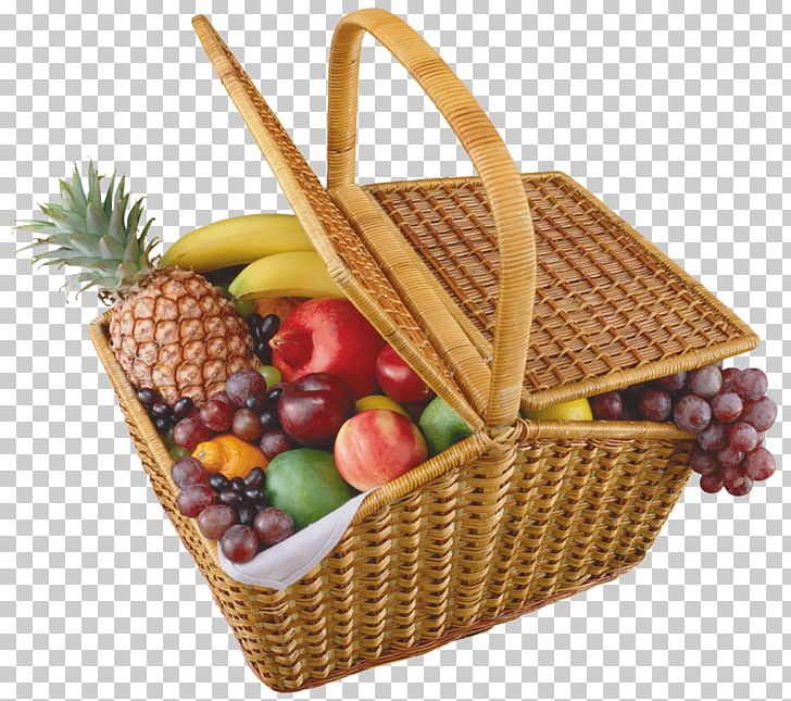 picnic basket with food clipart free