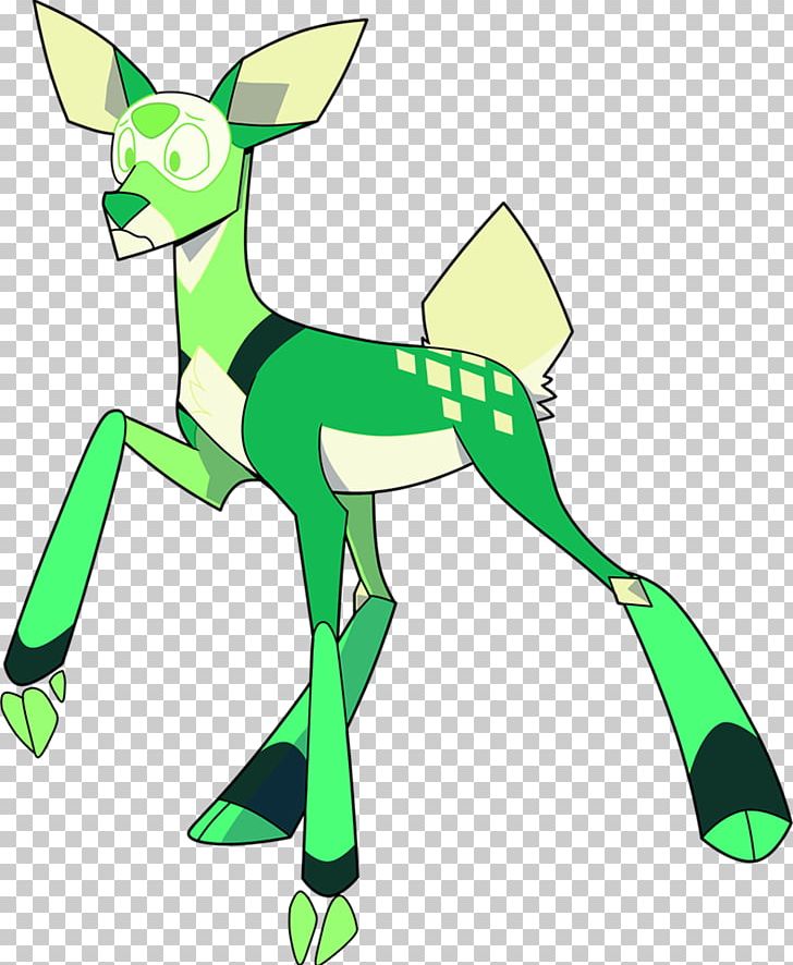 Peridot Peryton Deer Faun Green PNG, Clipart, Anim, Animals, Art, Artwork, Comics Free PNG Download