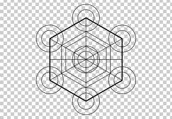 Sacred Geometry Cube Metatron Mandala PNG, Clipart, Angle, Area, Art, Artwork, Black And White Free PNG Download