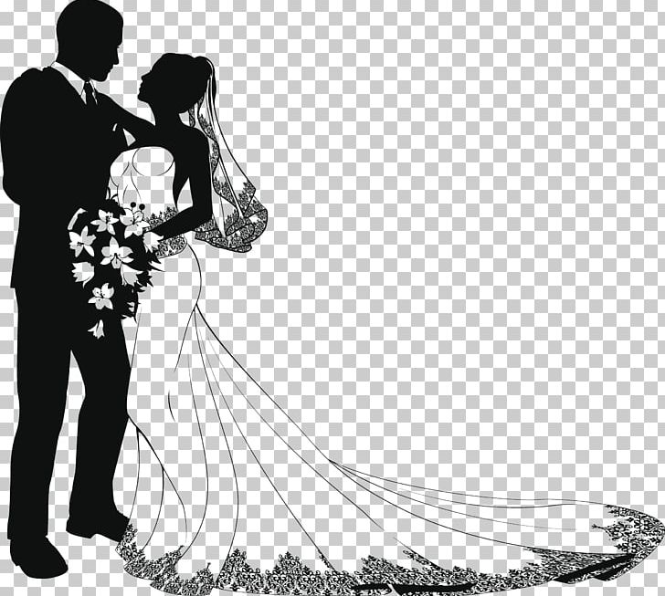 Wedding Drawing Bride PNG, Clipart, Black And White, Bride, Bridegroom, Clip Art, Couple Free PNG Download