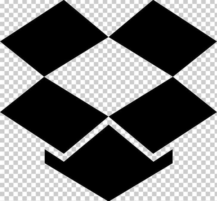 Dropbox Computer Icons File Hosting Service OneDrive PNG, Clipart, Angle, Area, Black, Black And White, Box Free PNG Download