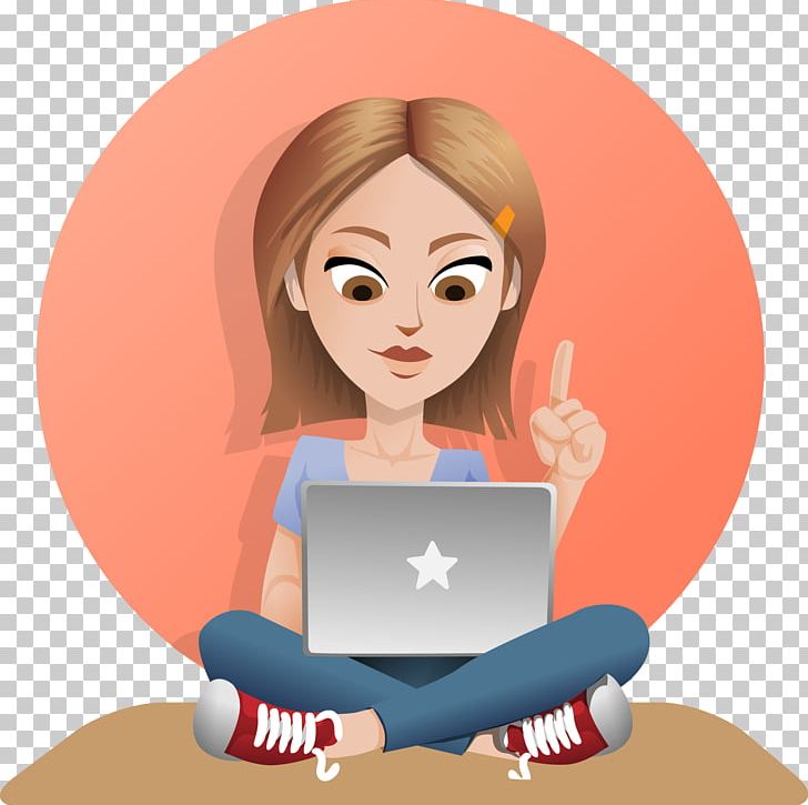 Laptop Woman PNG, Clipart, Arm, Art, Boy, Cartoon, Cheek Free PNG Download