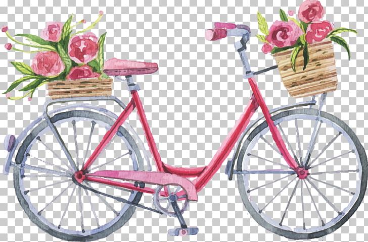 Floral Design Floristry Logo Bicycle PNG, Clipart, Art, Bicy, Bicycle Accessory, Bicycle Basket, Bicycle Frame Free PNG Download