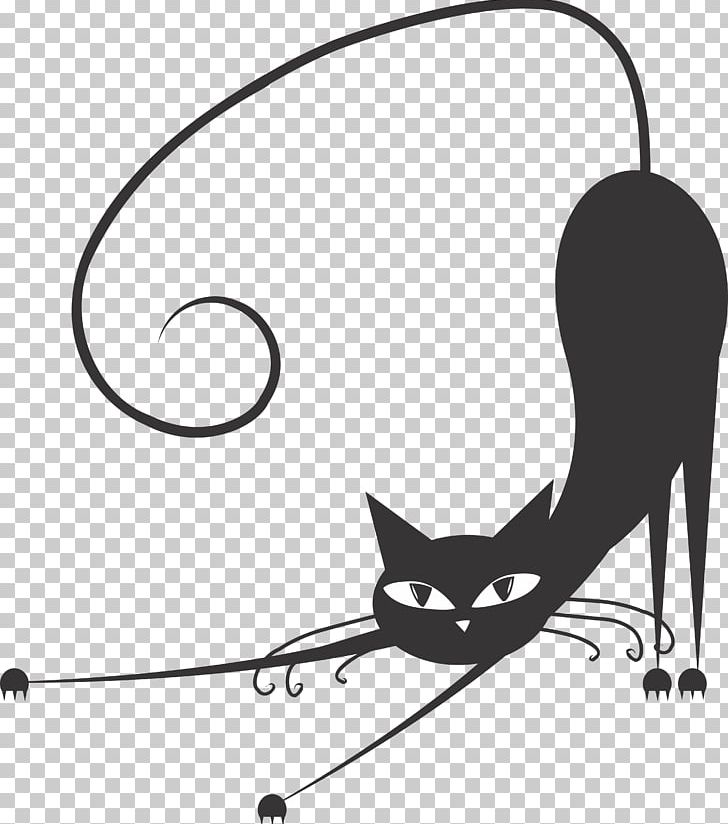 Black Cat PNG, Clipart, Angle, Animals, Art, Black, Black And White Free PNG Download