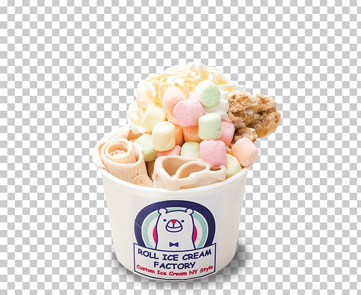 Sundae Roll Ice Cream Factory Frozen Yogurt Flavor PNG, Clipart, Confectionery, Cream, Cup, Dairy Product, Dessert Free PNG Download