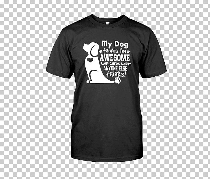 T-shirt Dog Scoop Neck Sleeve PNG, Clipart, Active Shirt, Black, Brand, Clothing, Crew Neck Free PNG Download