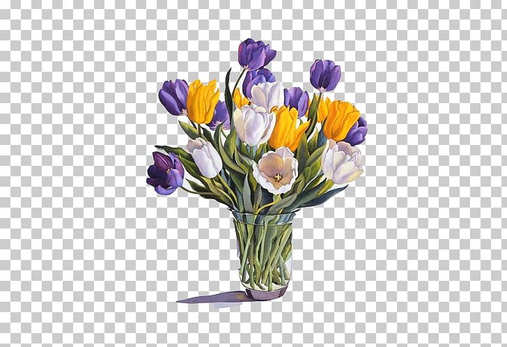 Floral Design Vase Watercolor Painting Art Painter PNG, Clipart, Artificial Flower, Blue, Canvas, Canvas Print, Crocus Free PNG Download