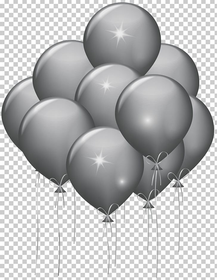 Gas Balloon Birthday PNG, Clipart, Air Balloon, Balloon, Birthday, Black And White, Clip Art Free PNG Download