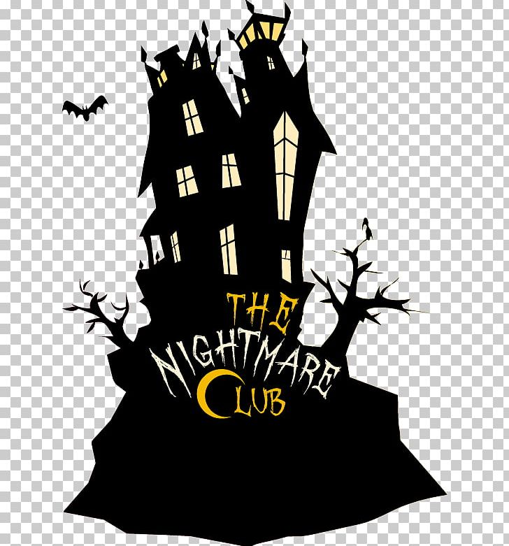 Haunted House Halloween Illustration PNG, Clipart, Artwork, Black And White, Fictional Character, Ghost, Graphic Design Free PNG Download