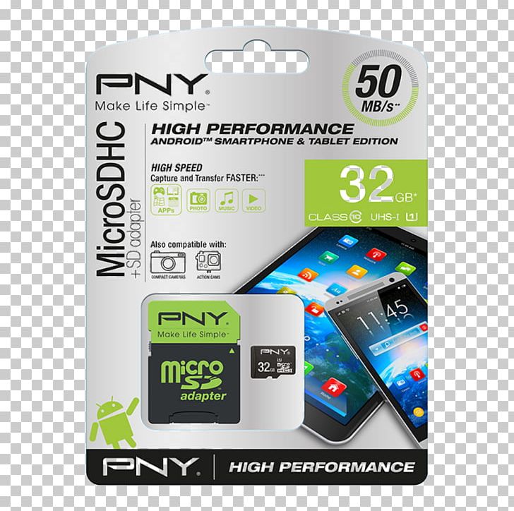 MicroSD Flash Memory Cards Secure Digital PNY Technologies SDHC PNG, Clipart, Computer Data Storage, Electronic Device, Electronics Accessory, Flash Memory, Flash Memory Cards Free PNG Download
