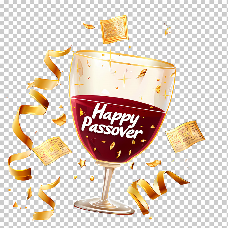 Happy Passover - Happy Passover With Wine Glass PNG