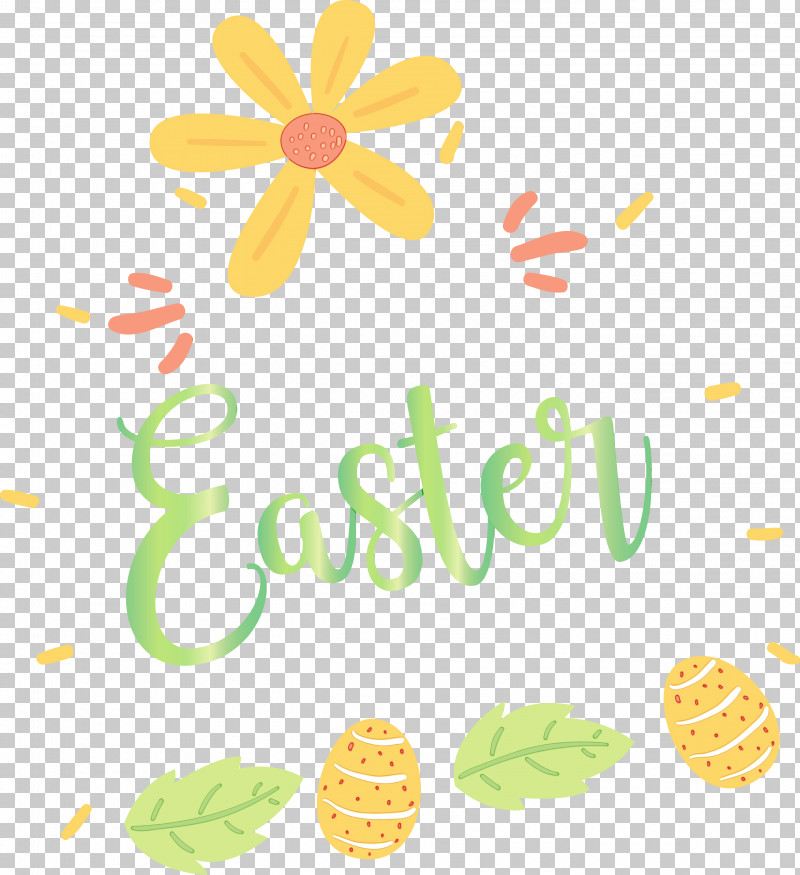Yellow Text Font Plant Logo PNG, Clipart, Easter Day, Easter Sunday, Happy Easter, Logo, Paint Free PNG Download